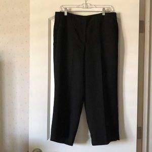 Talbots crepe wide legged crop pants
